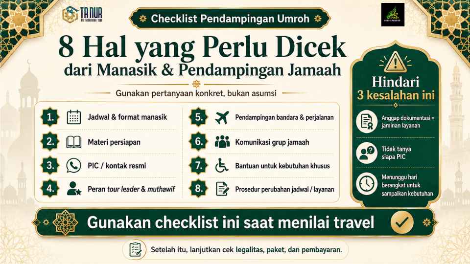 Pendampingan Jamaah Umroh Apa yang Wajib Dicek 2