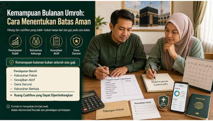 Kemampuan Bulanan Umroh: Cara Menentukan Batas Aman